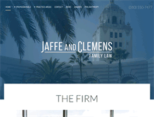 Tablet Screenshot of jaffeclemens.com